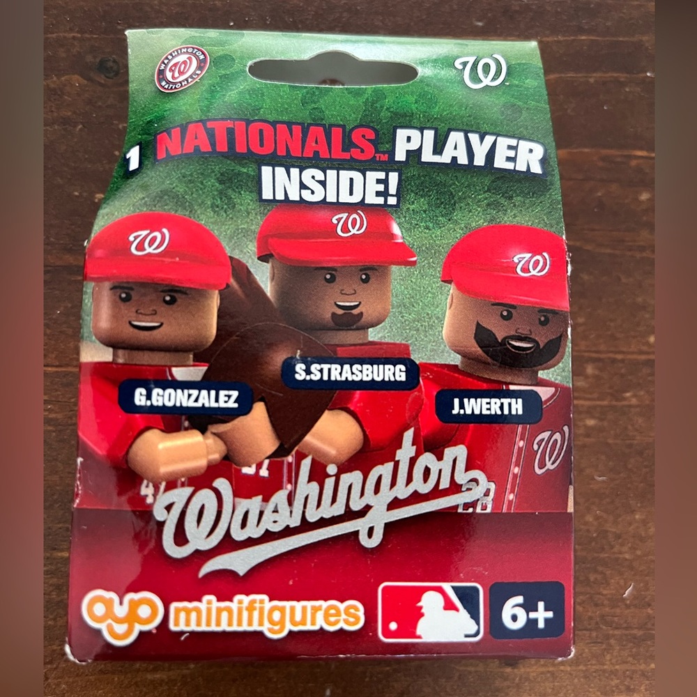 OYO Washington Nationals Minifigure Mystery Player- Strasberg, Gonzalez, Werth